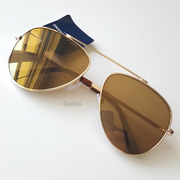 Lucky 🍀 Brand CAPITOLA GOLD Aviator Sunglasses - Picture 2 of 9